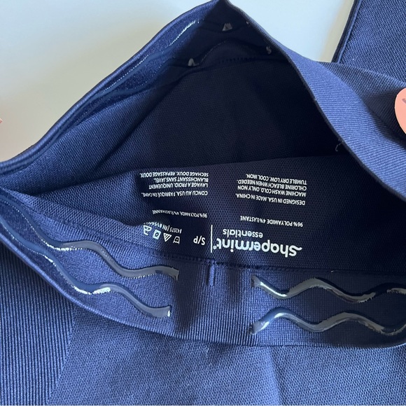 Shapermint High Waisted Shaping Leggings Small Navy Blue - Picture 4 of 5